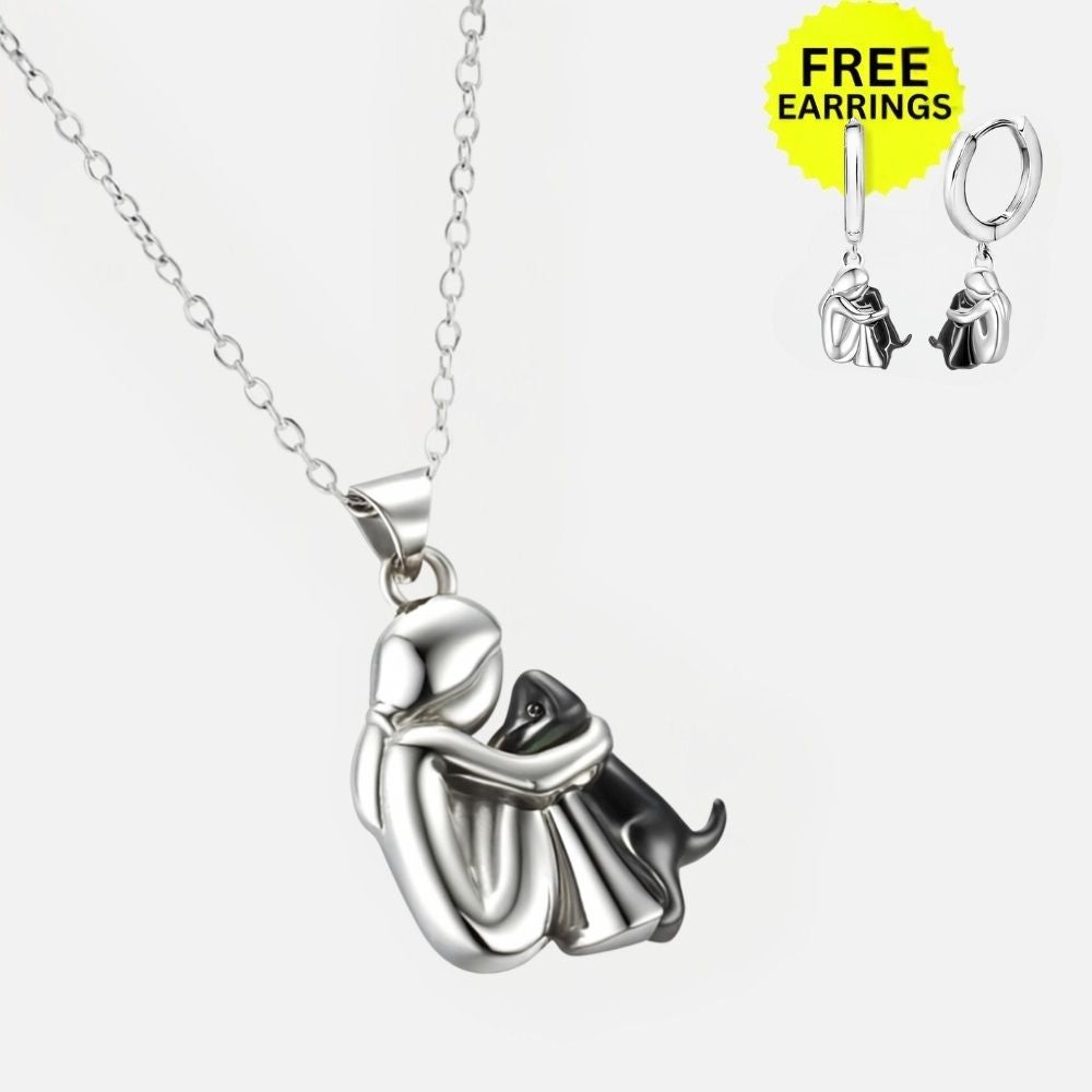 Schmuckset: Halskette mit Anhänger und Bonus-Ohrringe – Nur für kurze Zeit erhältlich!