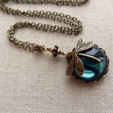 Elegante Vintage Libellenkette mit kostenlosen Ohrringen – Nur für kurze Zeit!