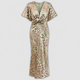 Clarandra | Kupfer Midi Kleid