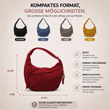 Rosa | Schultertasche Bordeaux