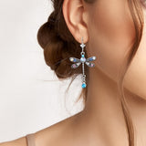 Elegante, handgefertigte Libellenohrringe