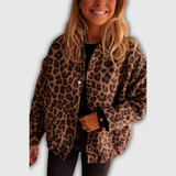 Doris | Hemdjacke mit Leopardenmuster