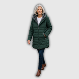 Ingrid | Gesteppter Wintermantel mit Kapuze