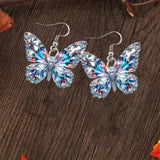 Glitzernde Schmetterling Statement-Ohrringe