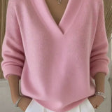 Reinhild | Weicher V-Ausschnitt Pullover