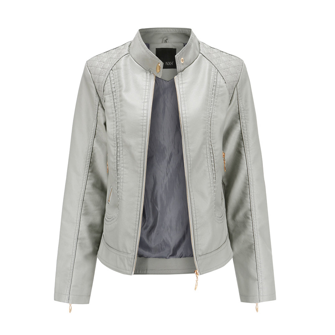 Gisela | Elegante Lederoptik-Jacke