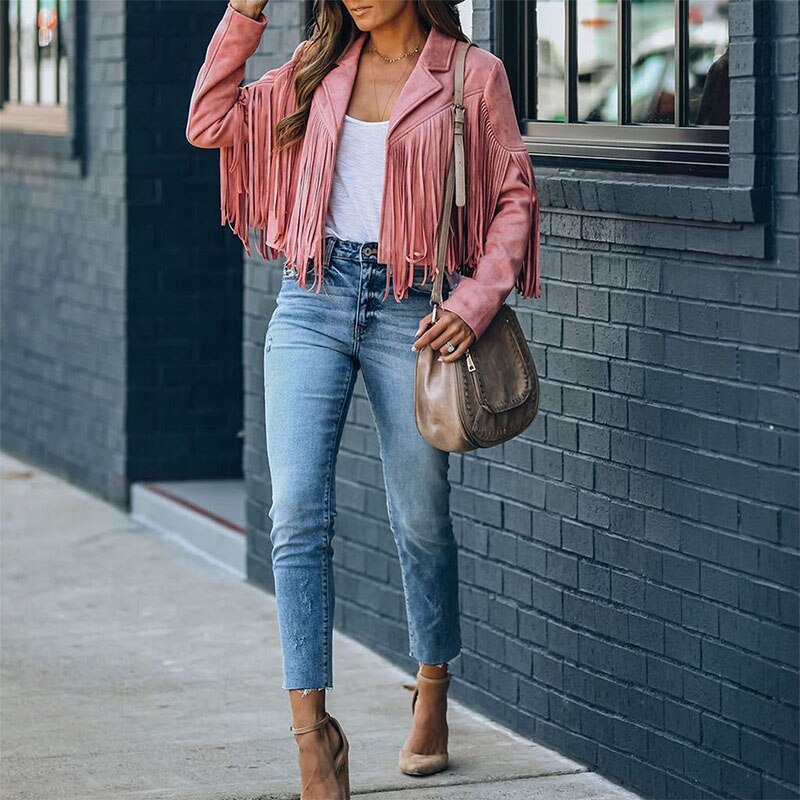 Judith | Kurze Fransenjacke Jacke