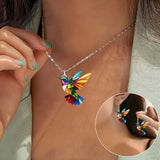 Elegante Kolibri-Halskette mit kostenlosen Ohrringen – Nur für kurze Zeit erhältlich!