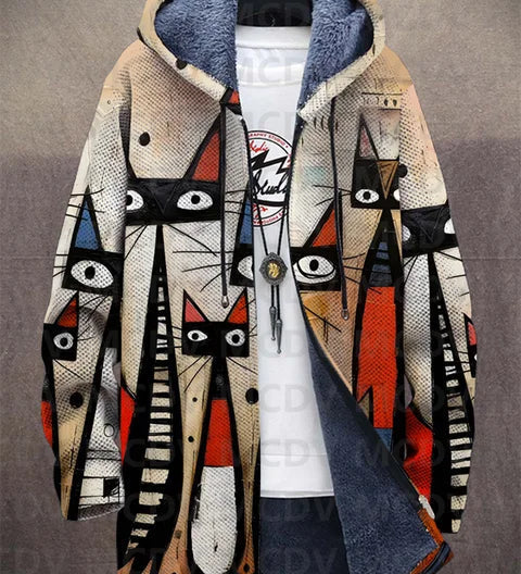 Preston | Künstlerisch bedruckte Kapuzenjacke