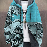 Margot | Kapuzen-Cardigan mit künstlerischem Druck