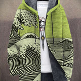 Margot | Kapuzen-Cardigan mit künstlerischem Druck