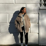 Silke | Weiche Teddyjacke mit Reißverschluss