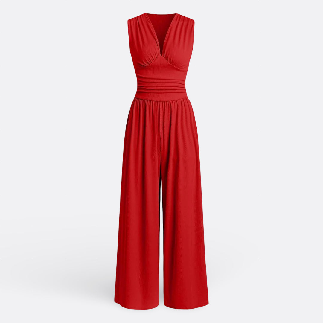 Leonor - Chic Jumpsuit ohne Ärmel mit weitem Bein