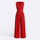 Leonor - Chic Jumpsuit ohne Ärmel mit weitem Bein