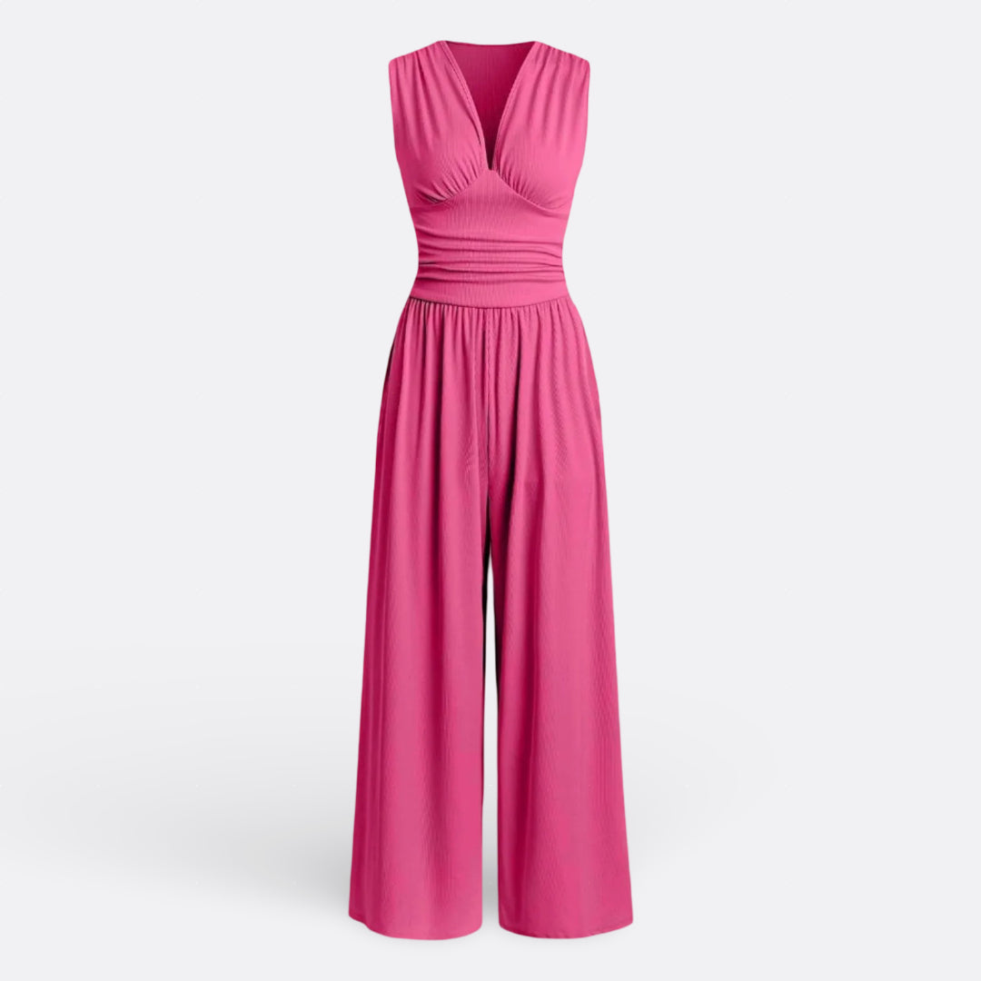 Leonor - Chic Jumpsuit ohne Ärmel mit weitem Bein