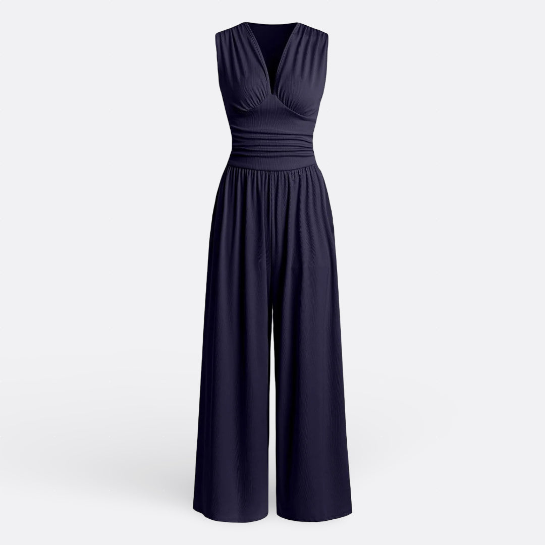 Leonor - Chic Jumpsuit ohne Ärmel mit weitem Bein