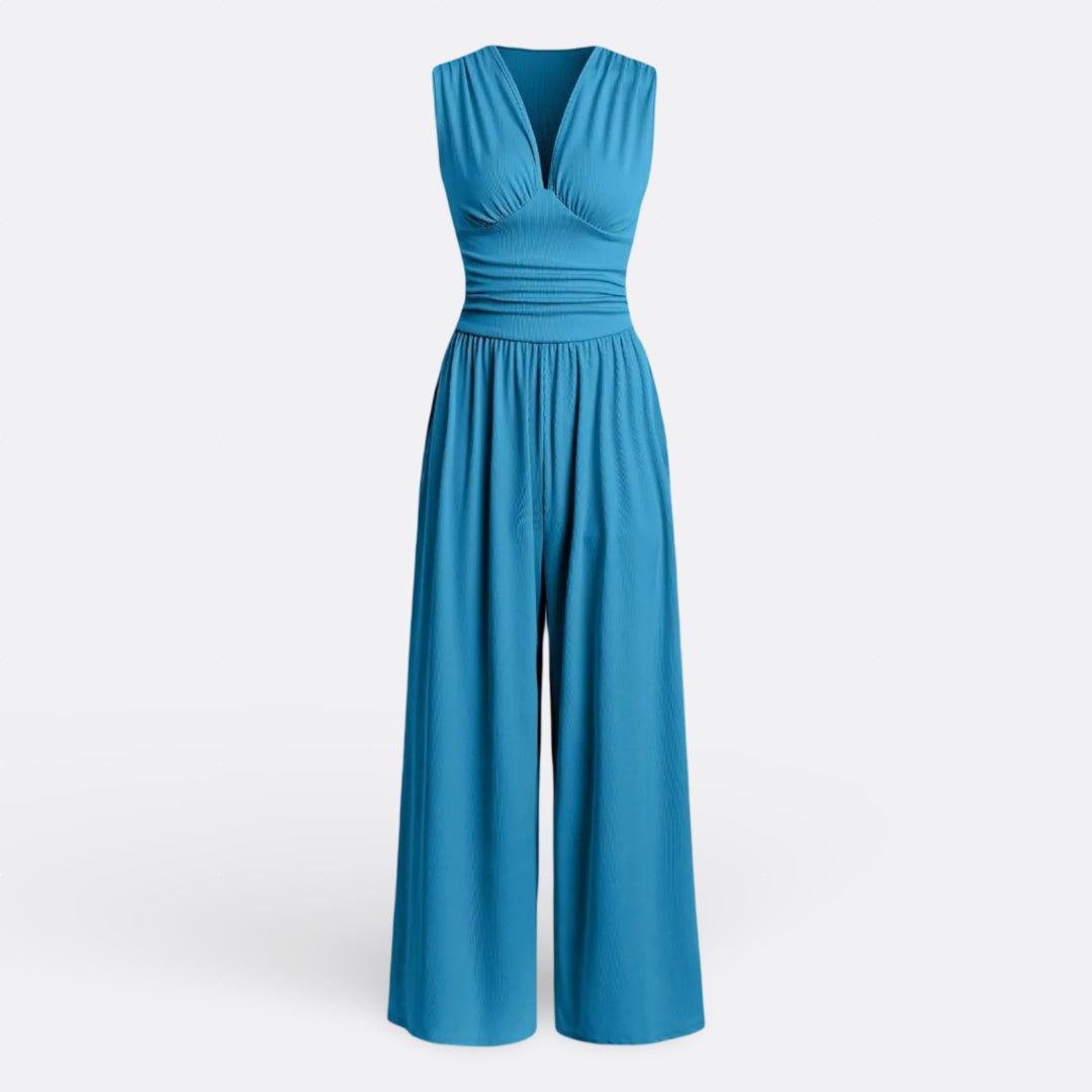 Leonor - Chic Jumpsuit ohne Ärmel mit weitem Bein
