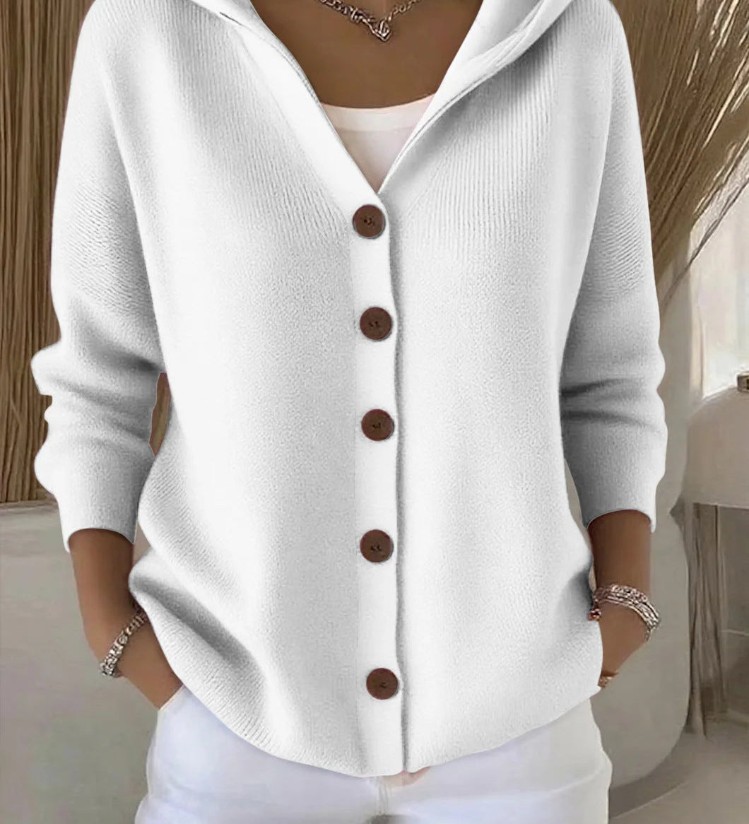 Marlene | Kuschelige Kapuzen-Strickjacke