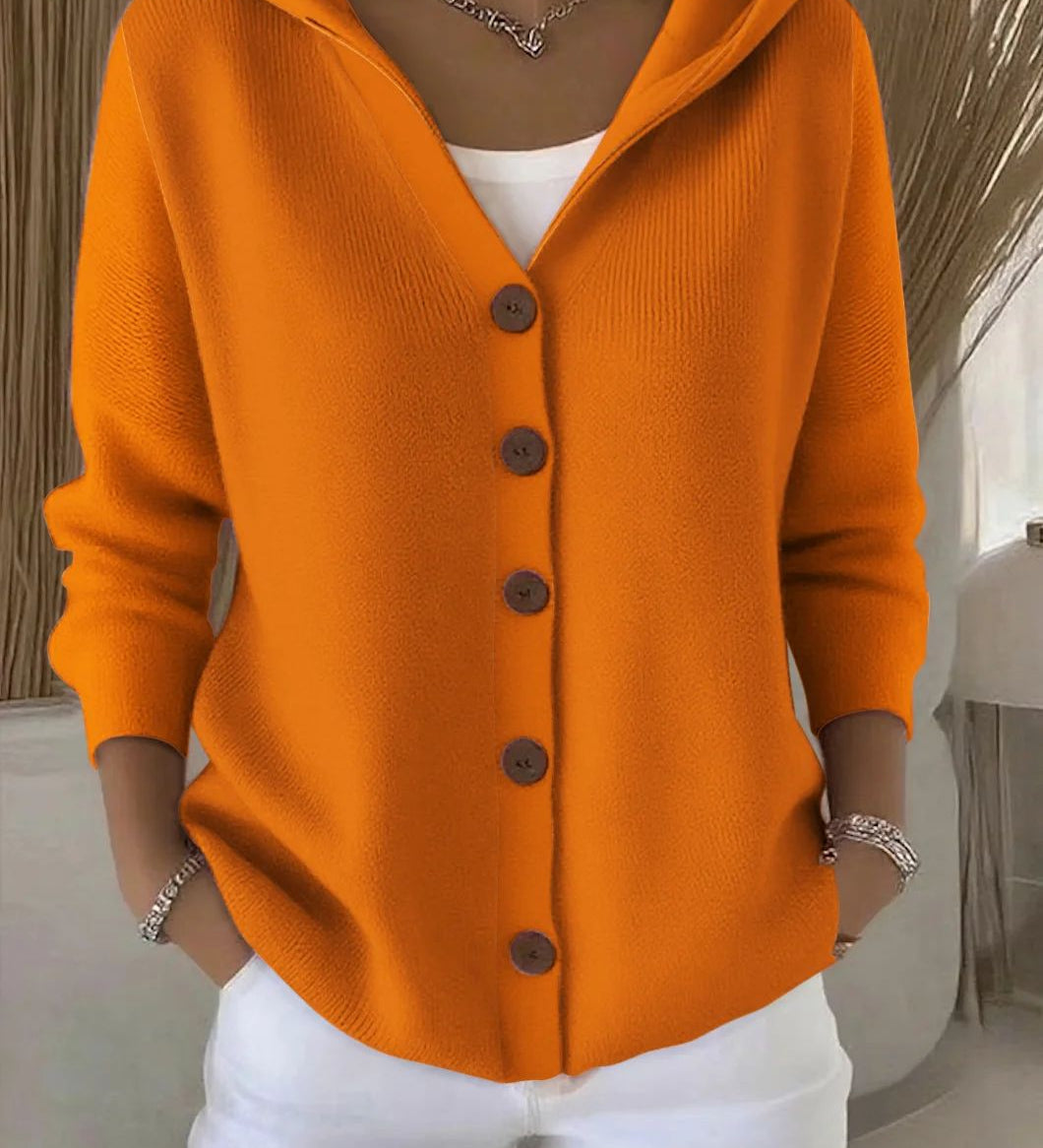 Marlene | Kuschelige Kapuzen-Strickjacke