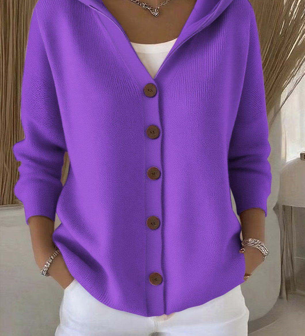 Marlene | Kuschelige Kapuzen-Strickjacke