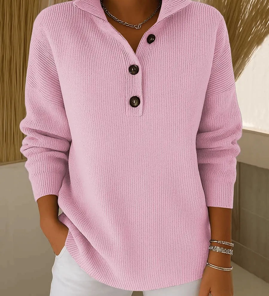 Sabina | Weicher Strickpullover mit Polokragen