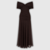 Florendra | Langes florales V-Ausschnittkleid