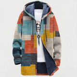 Silke | Kapuzenjacke mit geometrischem Muster