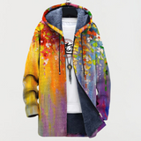 Doris | Kapuzenjacke mit Kunstmuster