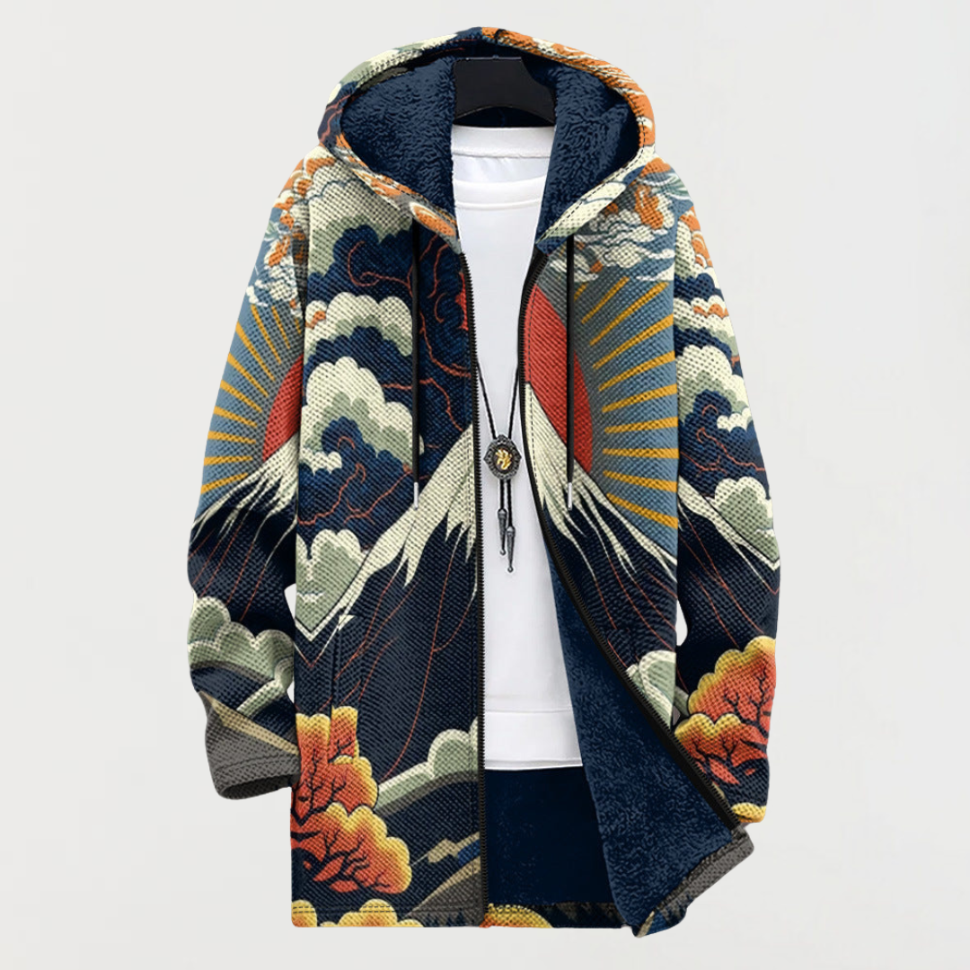 Sonja | Kapuzenpullover mit Sonnenaufgang-Motiv