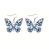 Glitzernde Schmetterling Statement-Ohrringe