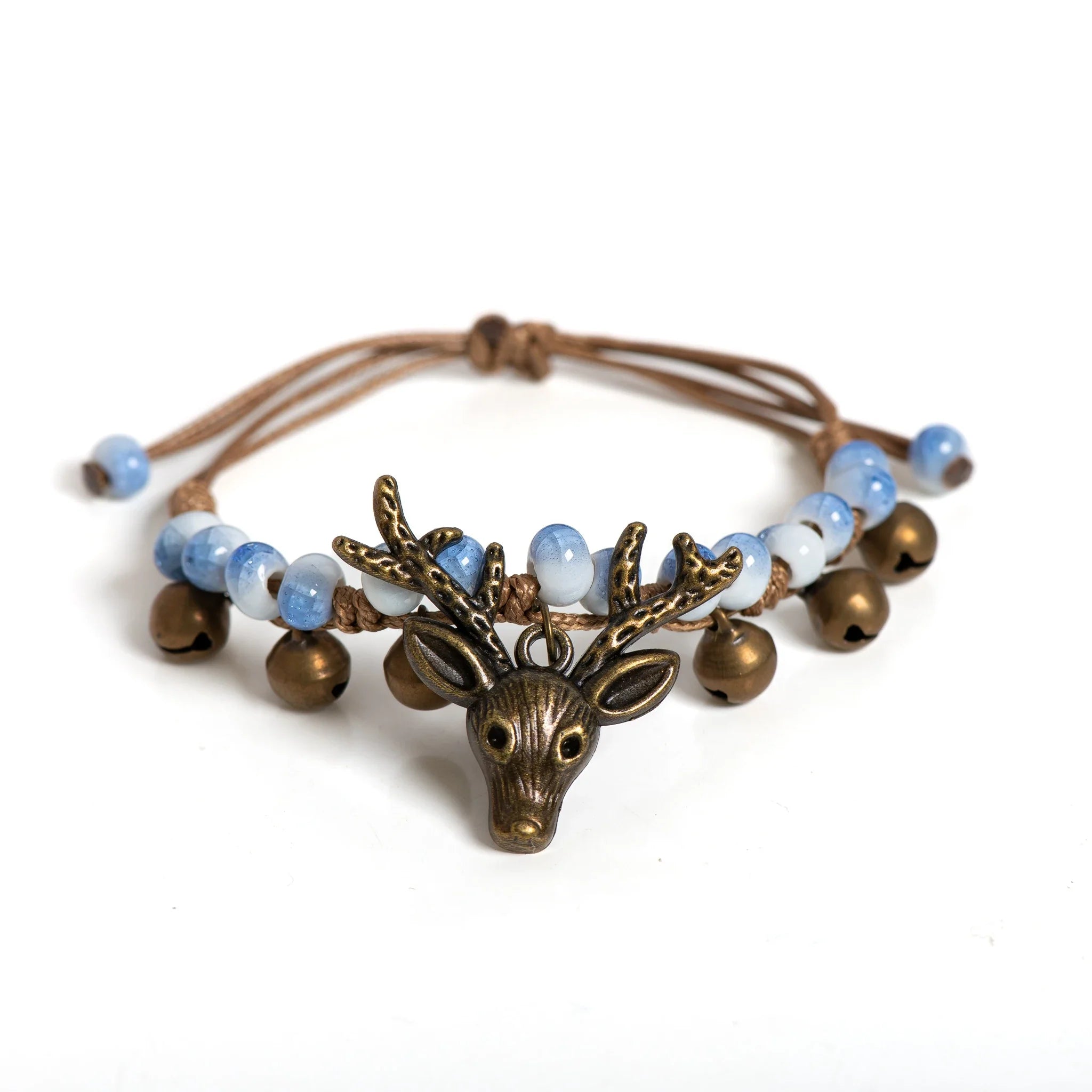 Handcrafted Ceramic Deer Charm Bracelet
