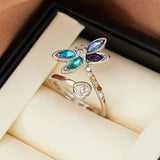 Retro Adjustable Libelle Ring