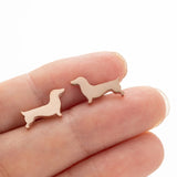 Dackel Ohrringe für Studs