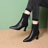Clara - Stiefel mit Plateau aus Leder