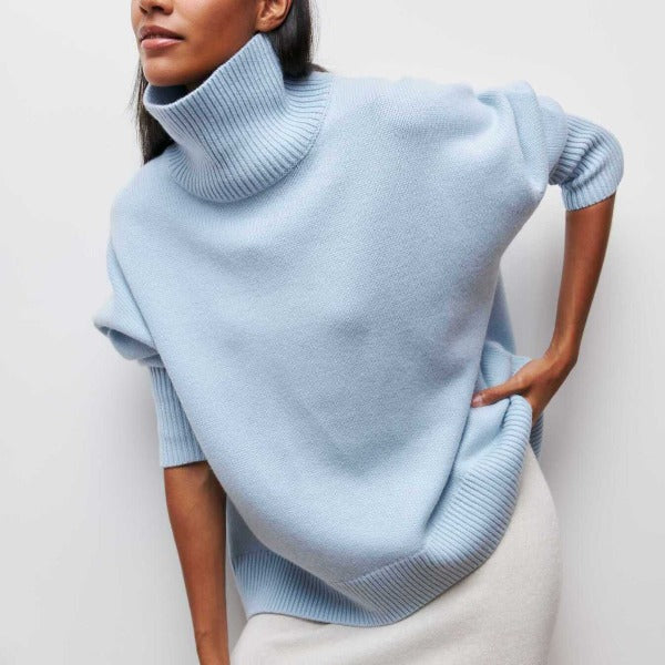Gerda | Rollkragen-Kabelstrickpullover
