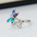Retro Adjustable Libelle Ring