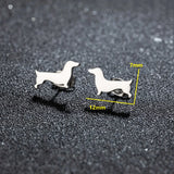 Dackel Ohrringe für Studs