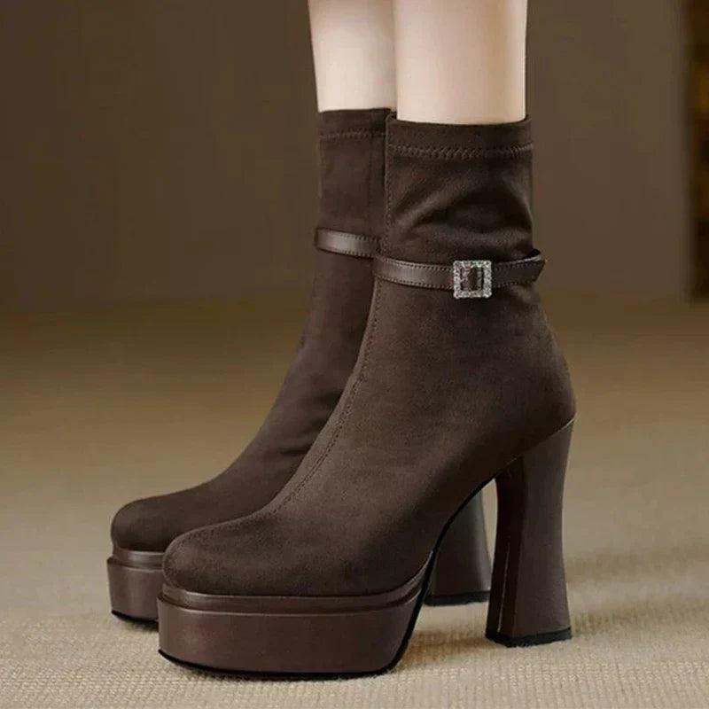 Janete - Luxuriöse Plateau-Stiefel mit Komfort und Stil in jedem Schritt