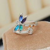 Retro Adjustable Libelle Ring