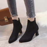 Rita - Stiefel mit Plateau aus Wildleder