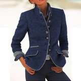 Valéria - Eleganter Cardigan mit Stehkragen