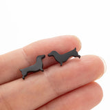 Dackel Ohrringe für Studs