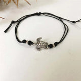 See-Schildkröte Leder Fußkettchen-Armband