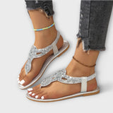 Kaelie – Orthopädische Sandalen mit Kristallen für himmlischen Komfort