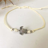 See-Schildkröte Leder Fußkettchen-Armband