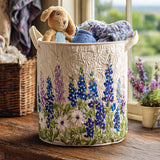 Margherita | Handgefertigter Quiltkorb