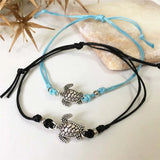 See-Schildkröte Leder Fußkettchen-Armband