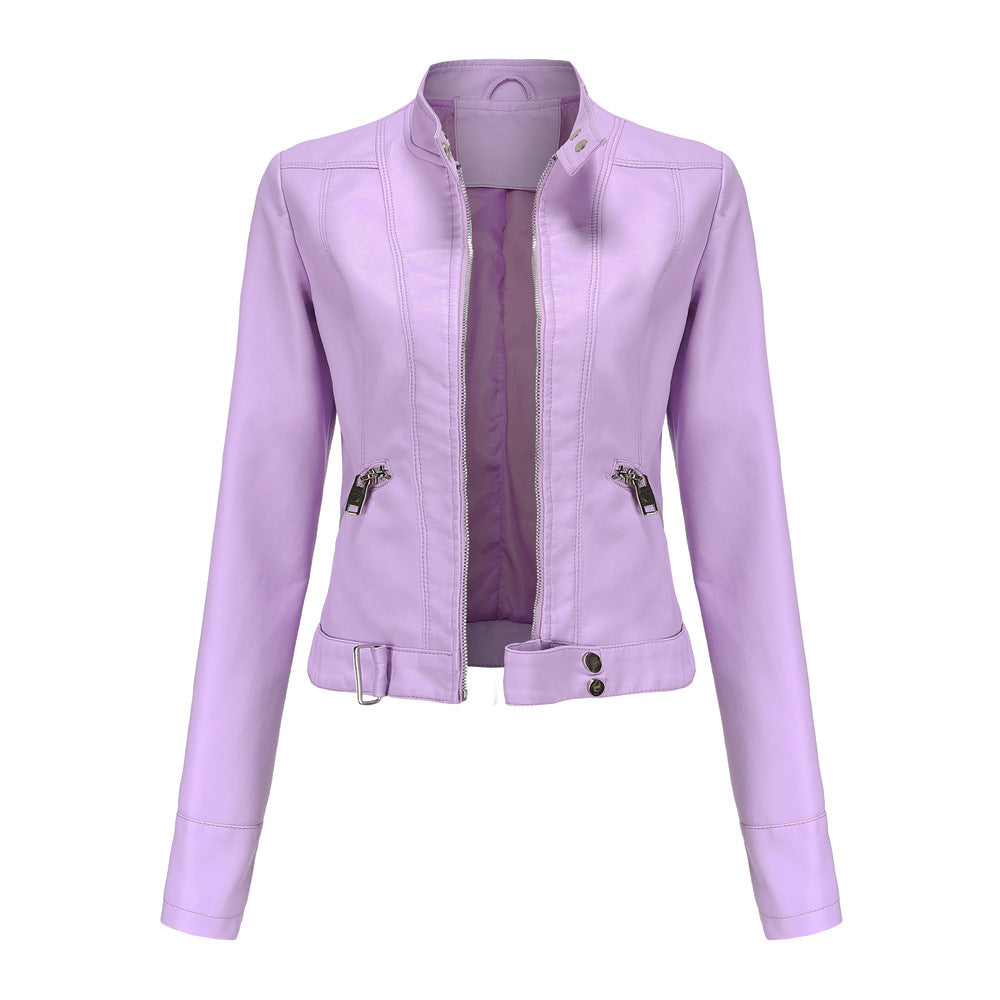 Sieglinde | Kurze Bikerjacke aus Kunstleder Jacke