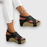 Mia | Vintage Plateau Sandalen