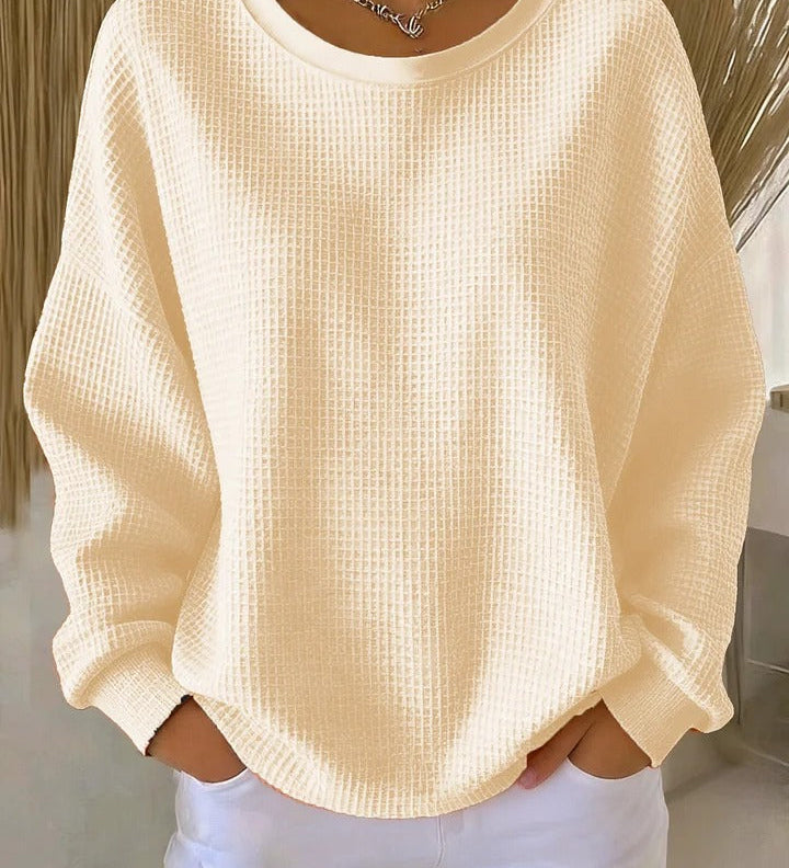 Rita | Weiches Waffelstrick-Sweatshirt